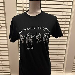 Post Willie Snoop Dolly My Playlist Be Like T-Shirt For Women’s Or Men’s Size S